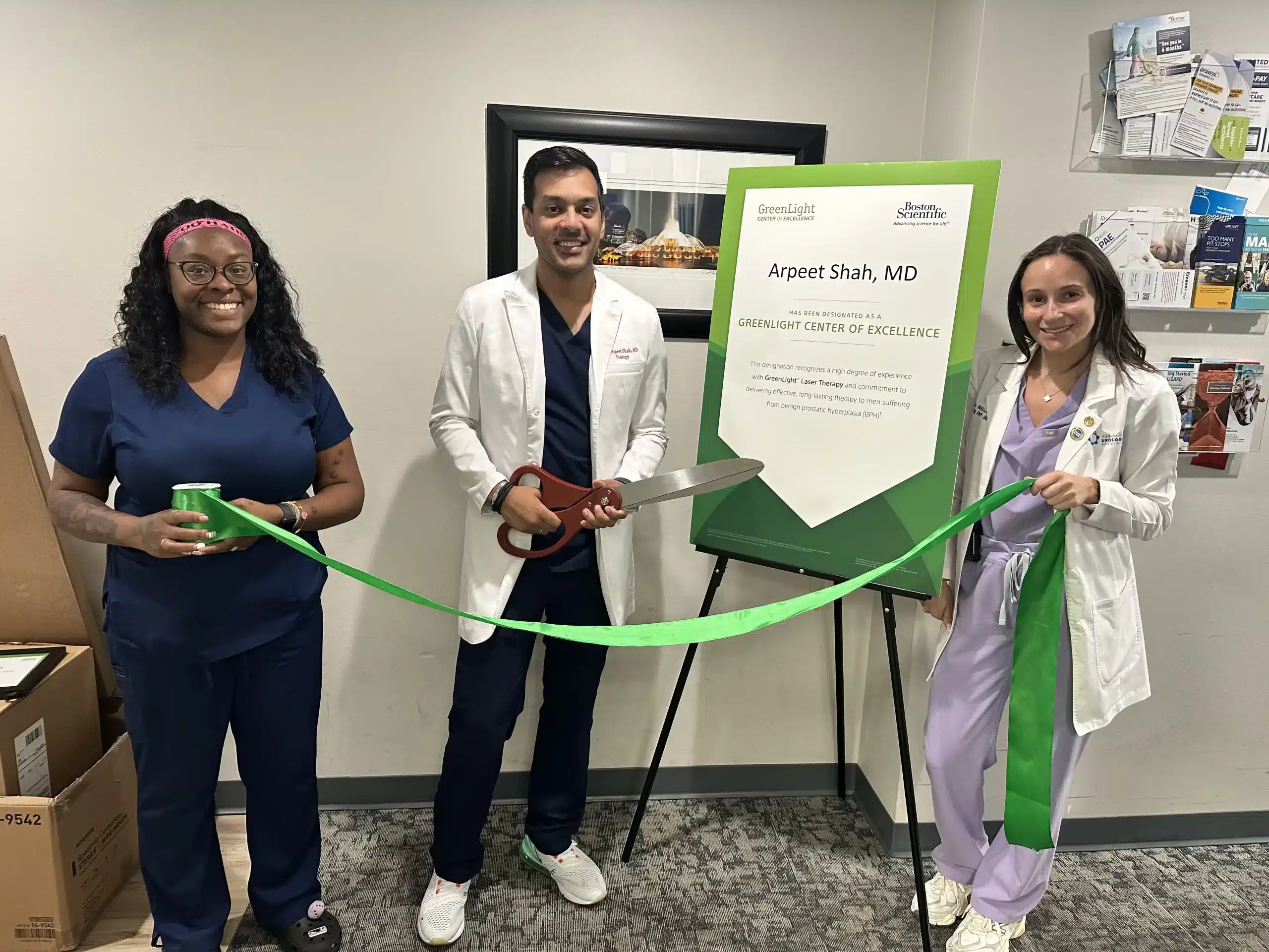 Dr. Shah Greenlight Center of Excellence ribbon cutting